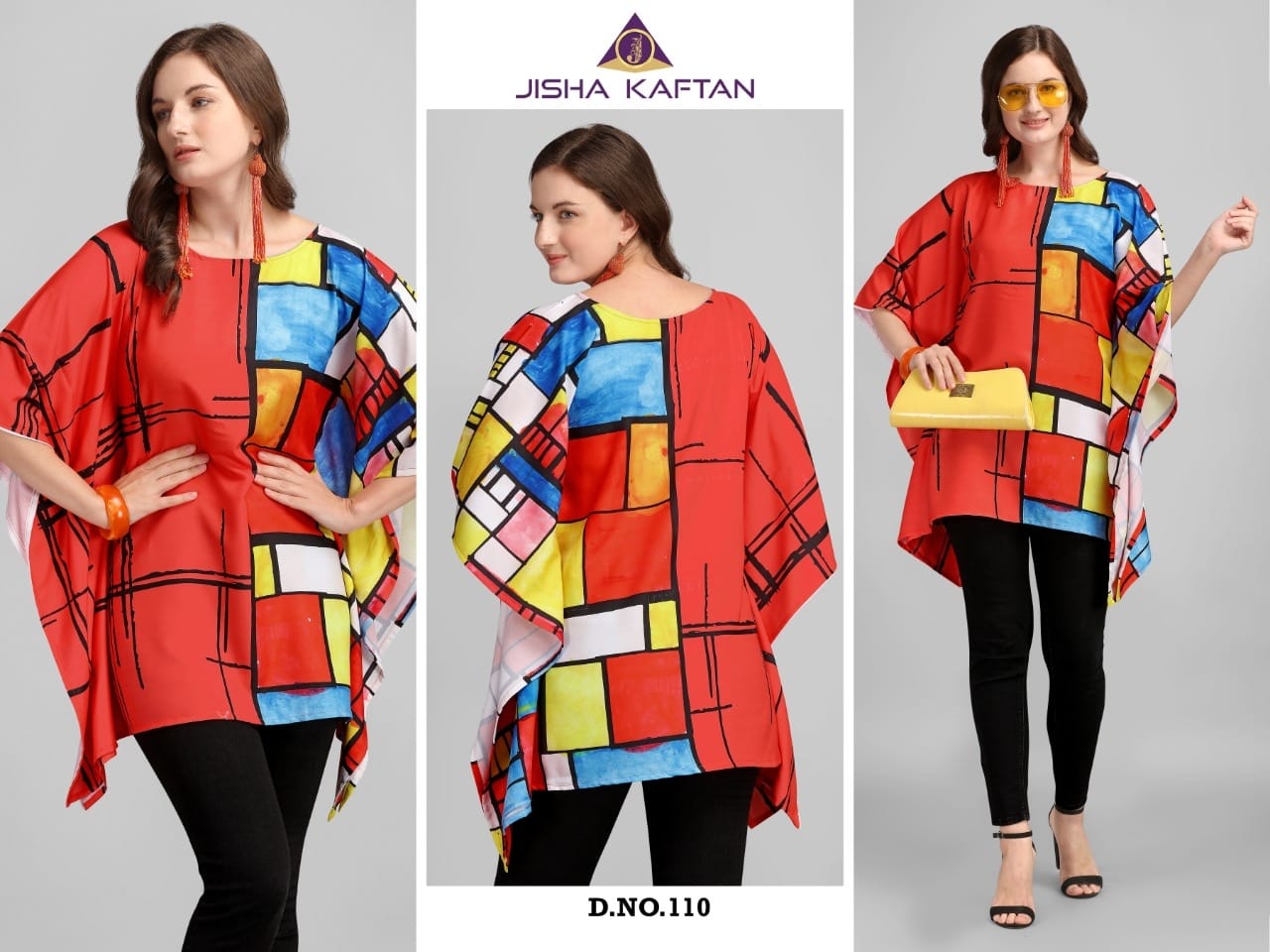 Jelite Kaftan Tunics 2 Latest Casual Wear Rayon Digital Printed Wear Top Collection